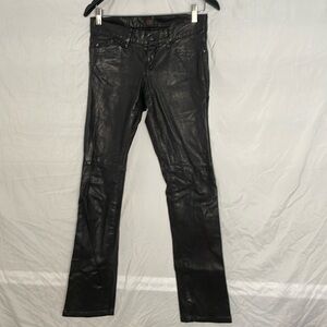 Gold sign leather black pants size 26